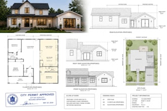 create renovation, home addition drawings and blueprints for city permit