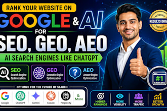 rank your website on google ai for SEO, GEO, aeo, ai search engines like chatgpt