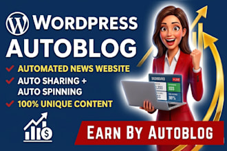 setup professional wordpress autoblog autopilot news website