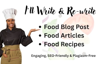 write a SEO optimized food blog post for your food blog