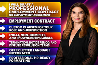 draft a professional employment contract or agreement for your business