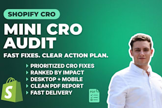 do a quick shopify cro audit with actionable fixes