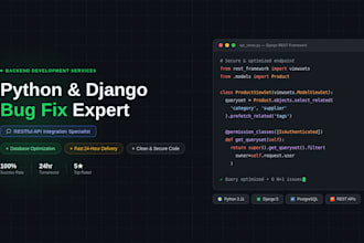 fix python django bugs and integrate restful apis