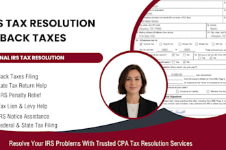 resolve irs issues, back taxes and remove tax liens