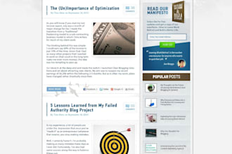 create a personal or business blog website