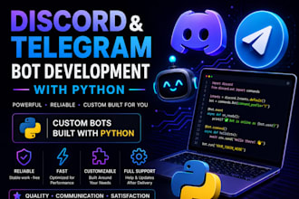 do telegram or discord bot for you
