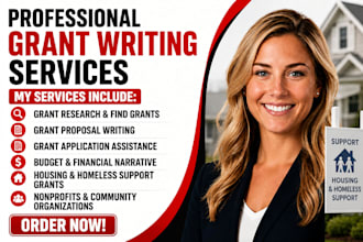 find grant ,write housing and homeless support grant proposal