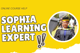 do sophia learning, online course, touchstone, capella, studycom, assigned tasks