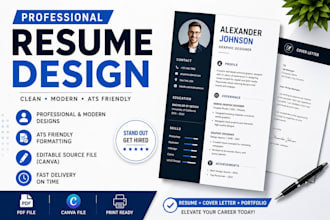 design professional resumes and portfolio