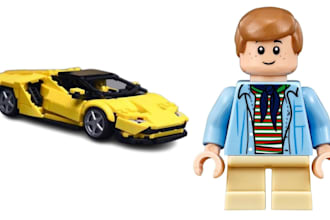 design a custom 3d lego moc with bricklink studio file and pdf instructions