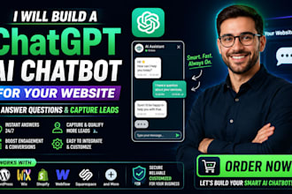 build a chatgpt ai chatbot for your website to answer questions and capture lead