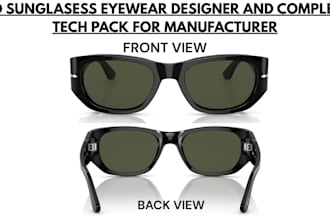 do eyewear sunglasses designer medical eyewear, with full manufacturing techpack