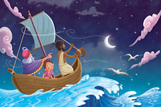 digital coloring artist children story book 2d animatoin thumbnail