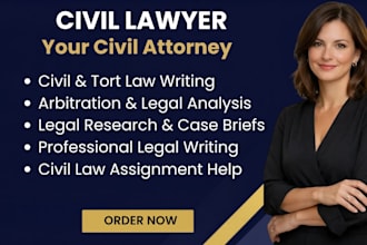 do civil law, arbitration and tort law tasks