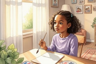 draw african american children book character illustration kids book cover art