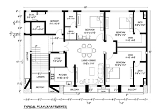update your hand drawings into premium 2d architectural plans, deliver dwg file
