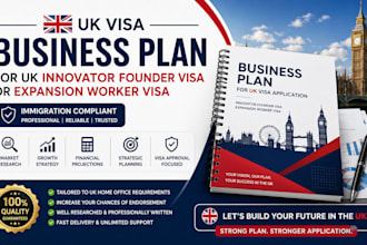 write a business plan for UK innovator founder or expansion worker visa