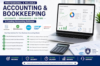 do bookkeeping and accounting in zoho books, quickbooks, xero and sap