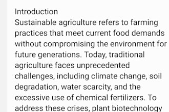 write professional biotechnology and science articles