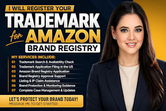file US trademark and setup amazon brand registry