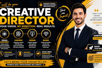 be your creative director for visual strategy brand design marketing content