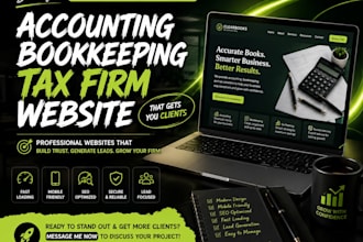build accounting bookkeeping tax  firm website