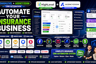 build gohighlevel agencyzoom facebook leads automation stripe insurance crm