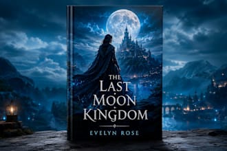 create fantasy book cover art for your story