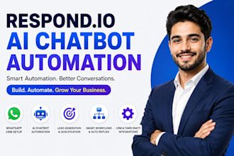 respond io whatsapp CRM ai chatbot automation setup