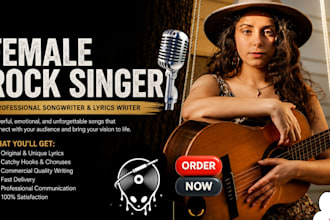 edm vocalist female rock singer voice vocal singer pop singer jingles and intro