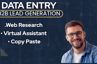 do real estate data entry and b2b lead generation