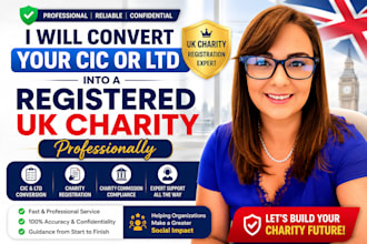 convert your cic or ltd into a registered UK charity professionally