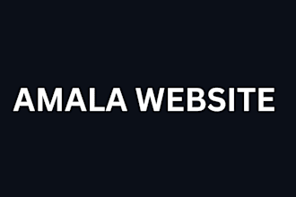 create amala website food website