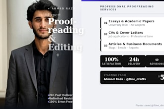 proofread and edit your english content manually