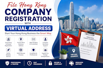 file hong kong company registration with virtual address for hong kong company
