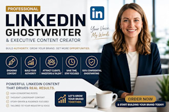 be your professional linkedin ghostwriter and executive content