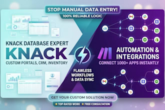 be your expert knack developer and make automation specialist