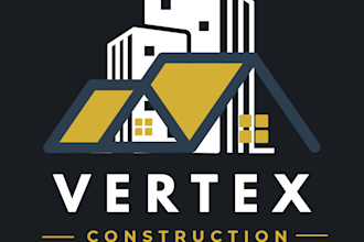 design modern construction, real estate and building  logo