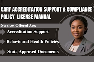 write carf accredited compliance and mental health policy manual support in ca