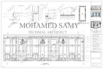 create interior shop drawings, technical drawings and boq