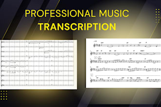 transcribe any music into sheet music