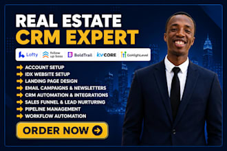 setup real estate crm lofty crm boldtrail gohighlevel monday crm followup boss