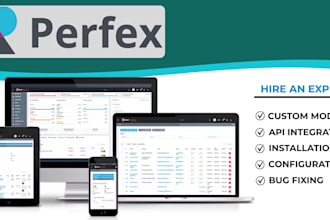install customize perfex CRM fix bugs modules API CRM automation