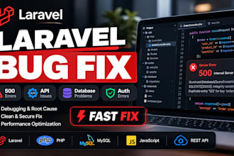 fix laravel PHP bugs, errors and API issues