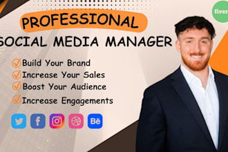 be your social media marketing, facebook and instagram manager, content creator