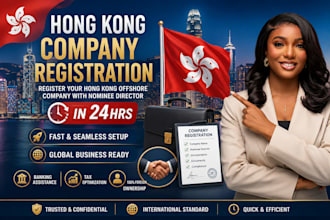 register your hong kong offshore company with nominee director in 24hrs