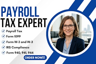 prepare, file and amend your payroll tax and file w2, w3, 941, 940, 1099 forms