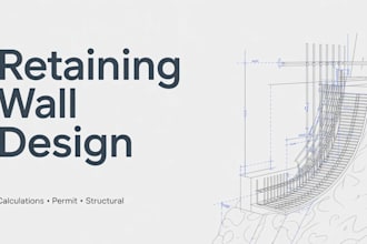 design retaining wall plans and structural calculations