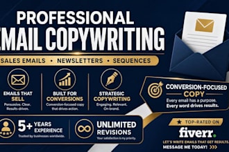 professional email copywriting  sales sequences