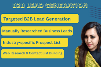 build b2b lead generation and targeted business lead